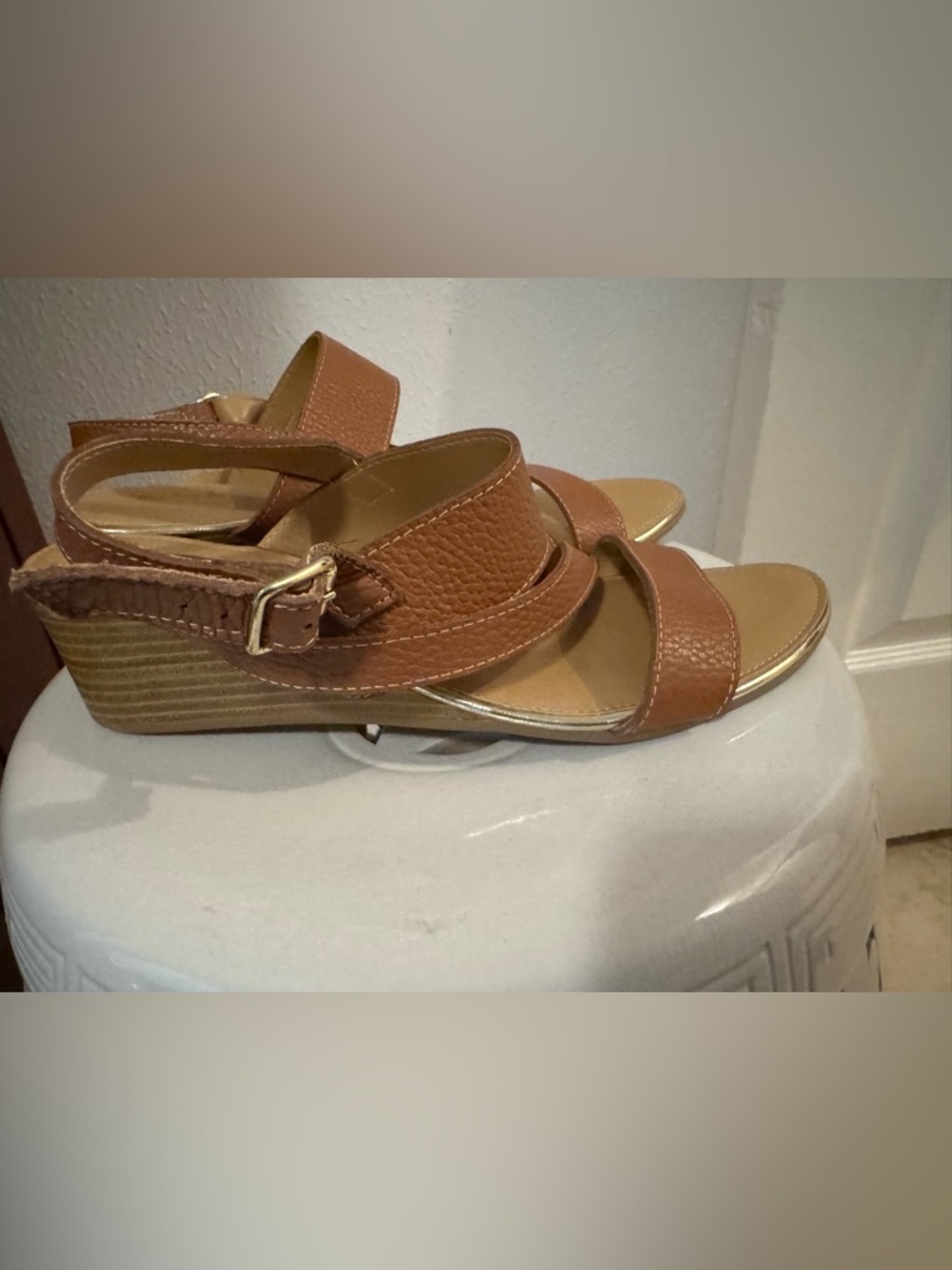 Coach and Four “Columbia” Sandal in Brown - Picture 2 of 5